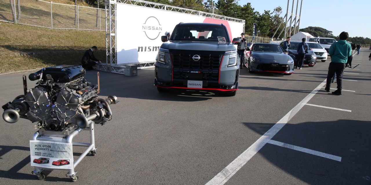 AOG 湘南里帰りミーティング 2025 新型車展示エリアの様子