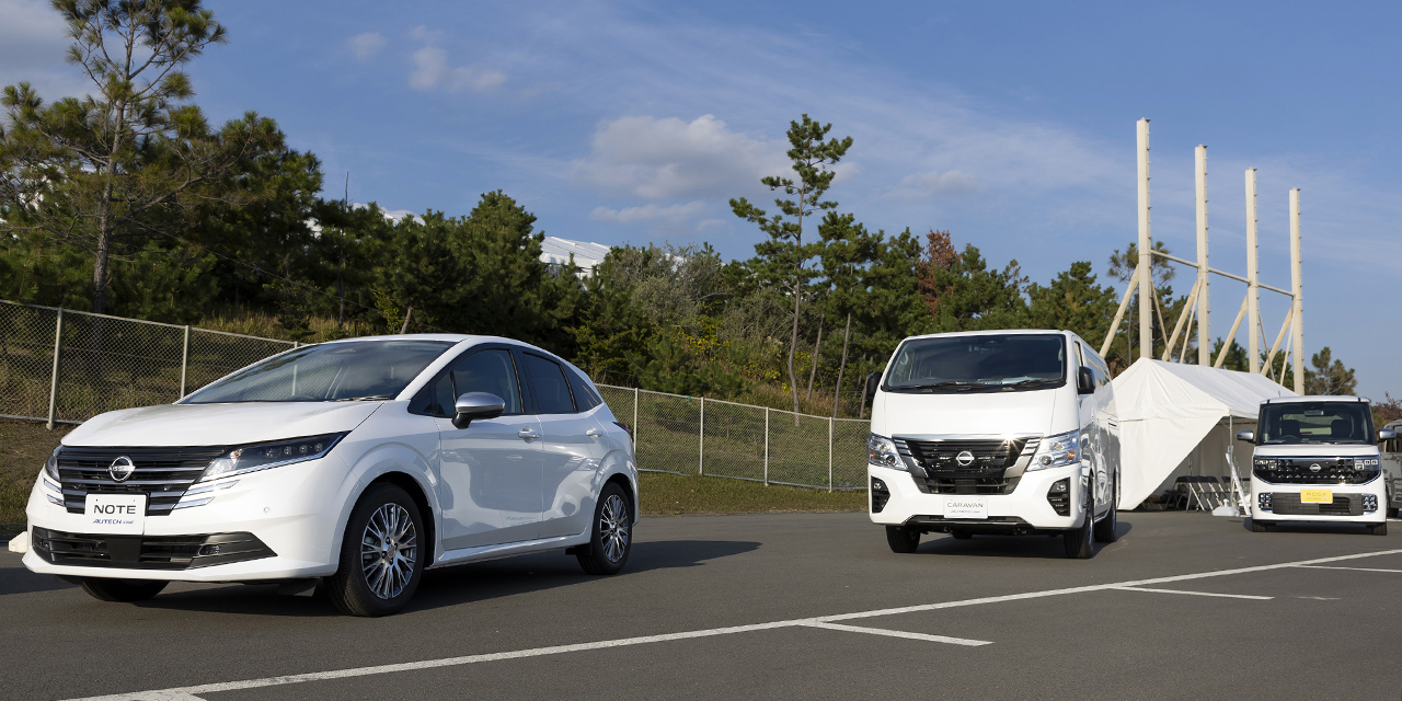 AOG 湘南里帰りミーティング 2025 新型車展示エリアの様子