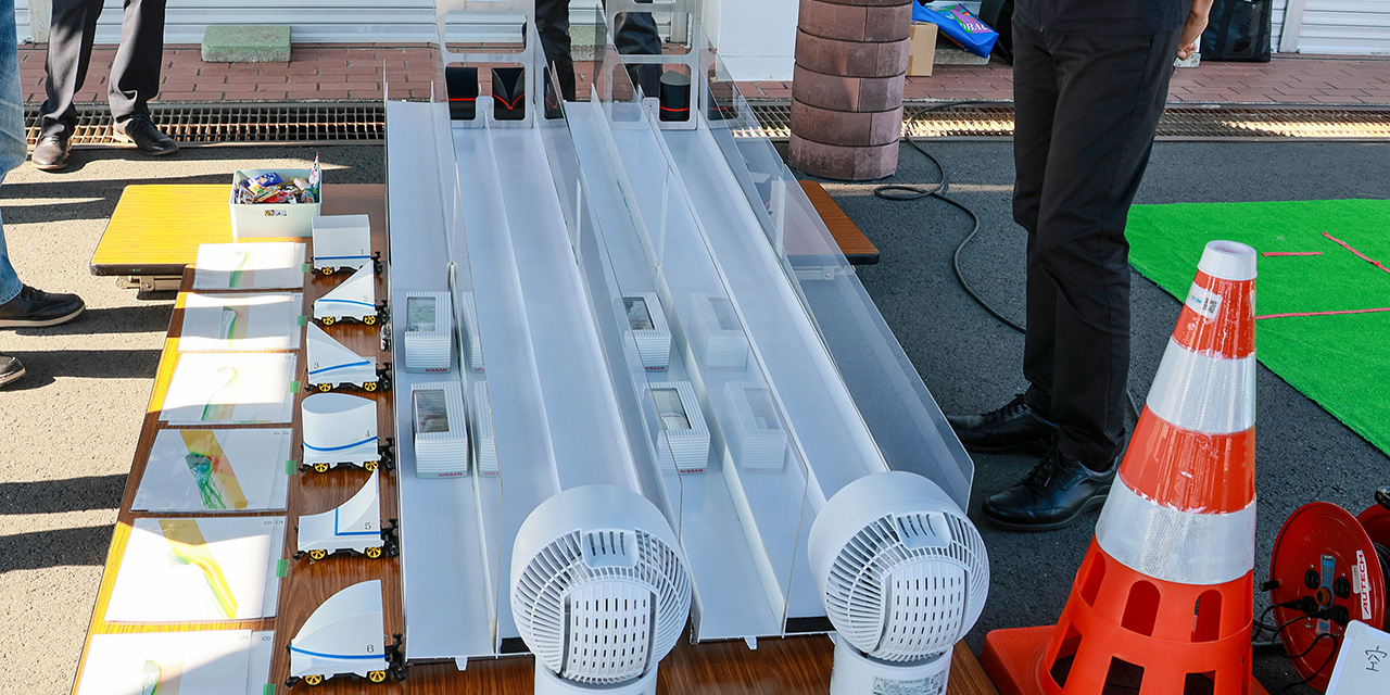 AOG 湘南里帰りミーティング 2025 空力体験コーナーの様子