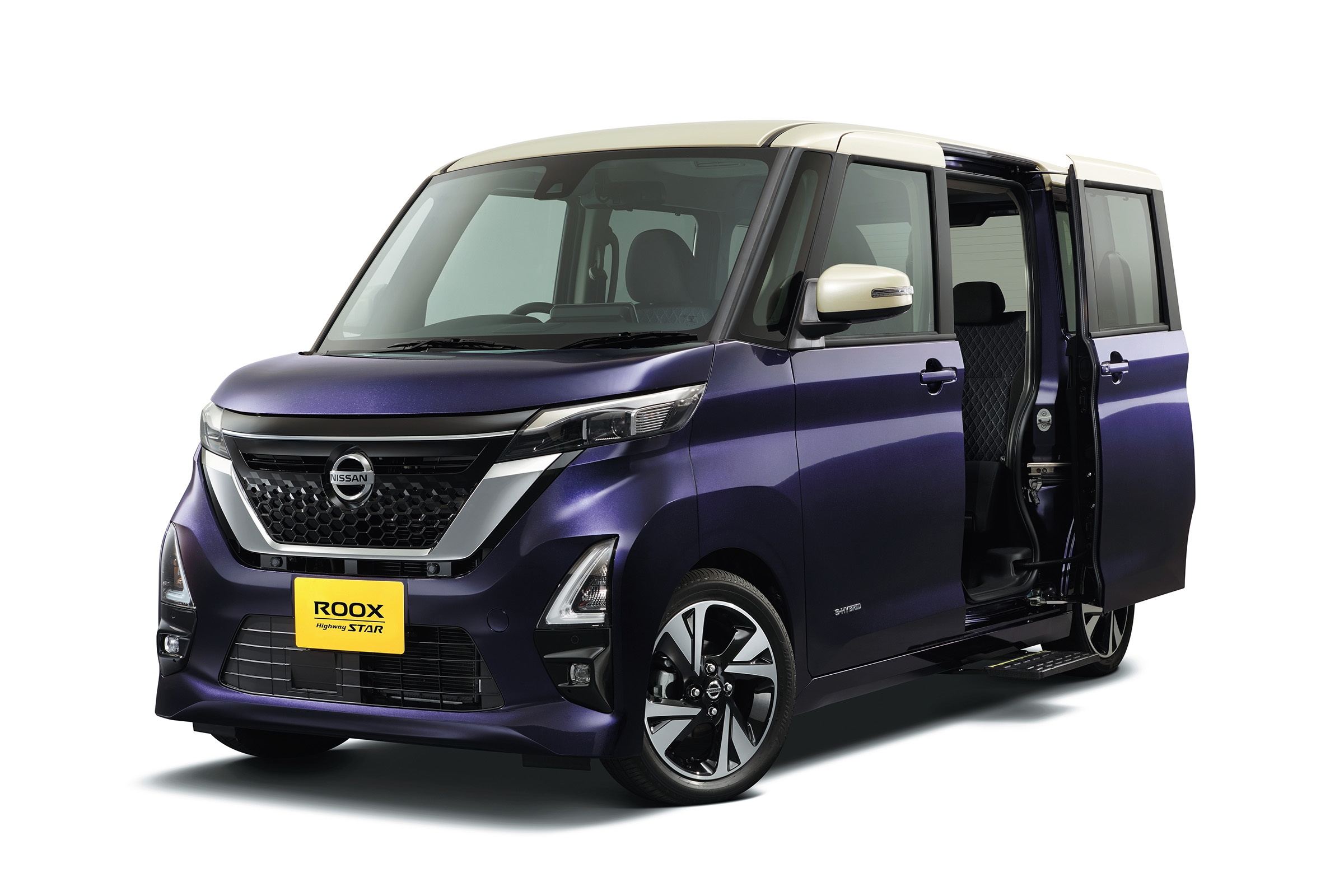 日産ルークスサイドステップ　パープル ルークス オートステップ付車 | ライブラリー | オーテック事業部